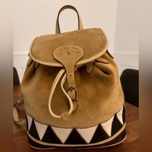 Ralph Lauren Suede Backpack